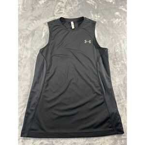 Under Armour HeatGear Black Sleeveless Fitted Training Tank Top Men's S